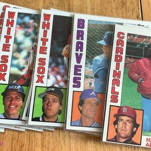Lot of 20 1984 Topps Baseball Trading Cards